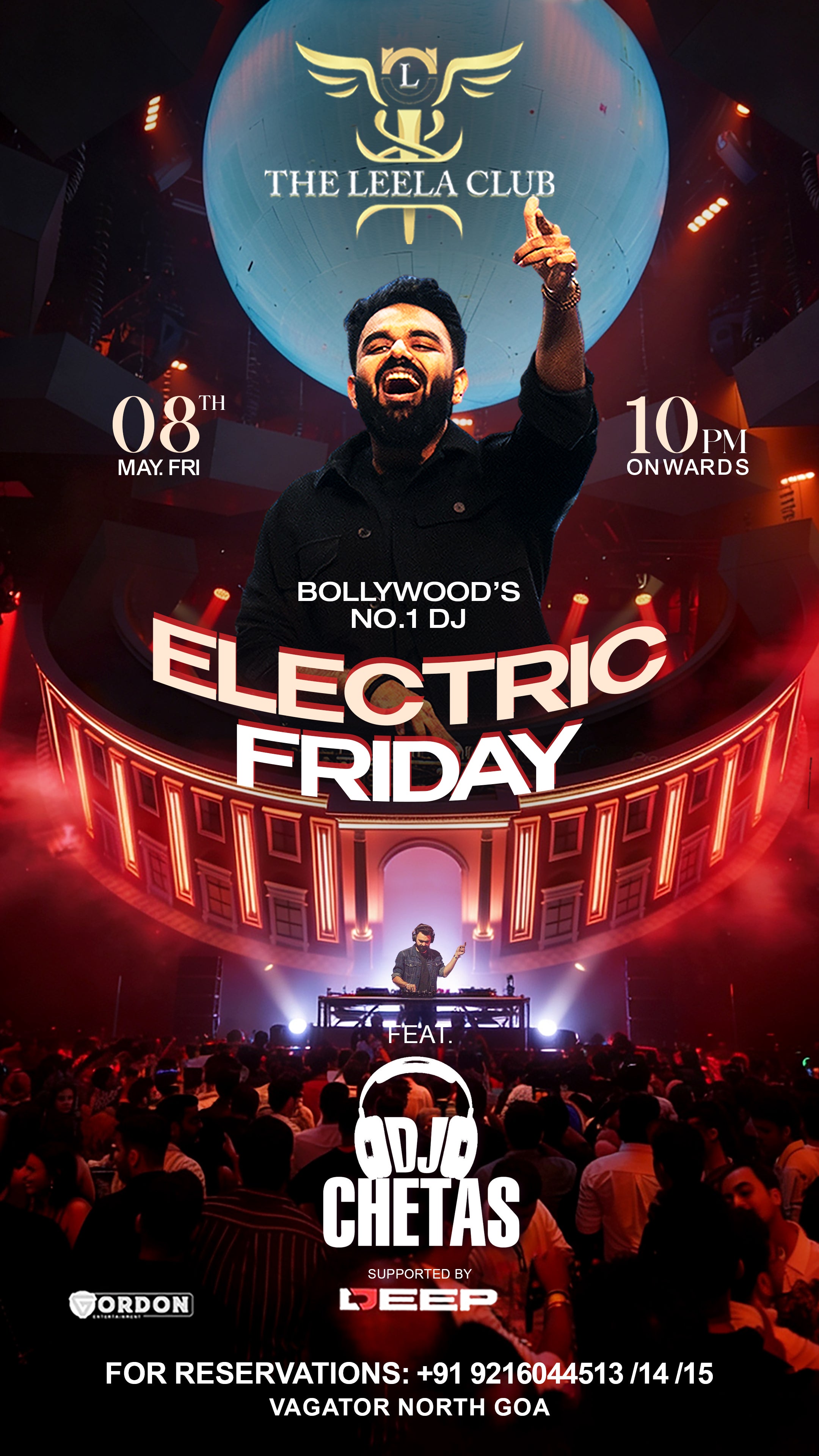 Dj Chetas is Live at TLC GOA (08 May, 10pm)
